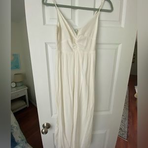 AERIE White Midi Dress Size Medium